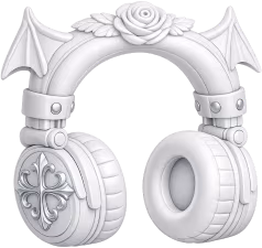 Whitegothicheadphones emote
