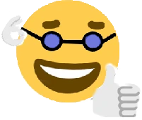 emojiwithglasses emote