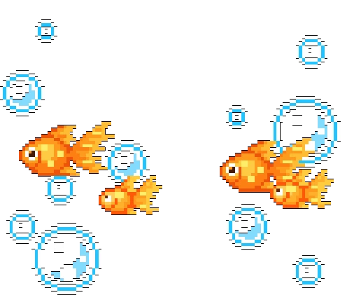 PixelFishSwimming emote