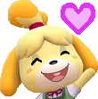 IsabelleHeart emote