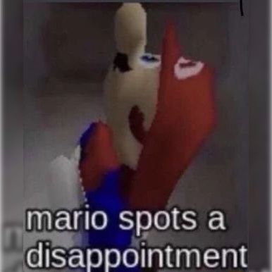 Mario_disappointed static emote