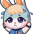 SashaBunnyWorry emote