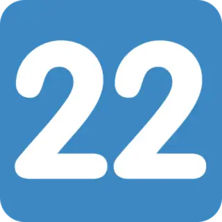 keycap_twenty_two emote