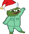PepeChristmasJammies emote