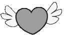 Grayflyingheart emoji