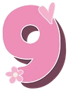 Pink_nine_heart_flower emote