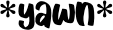 yawn emote