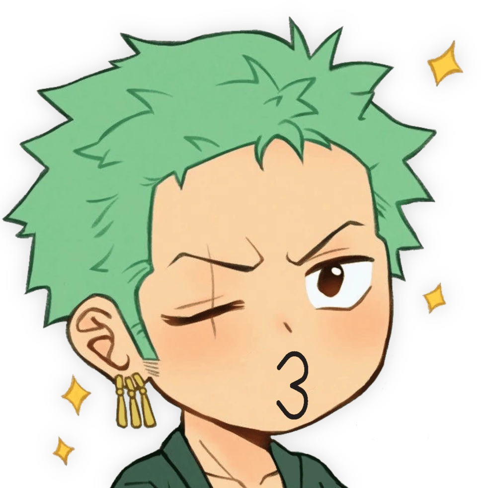 Zoro_KissyFace emote