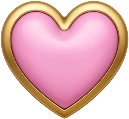Goldpinkheart emote