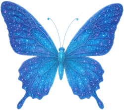 Sparkly_blue_butterfly emote