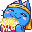 KittenEatPopcorn emote