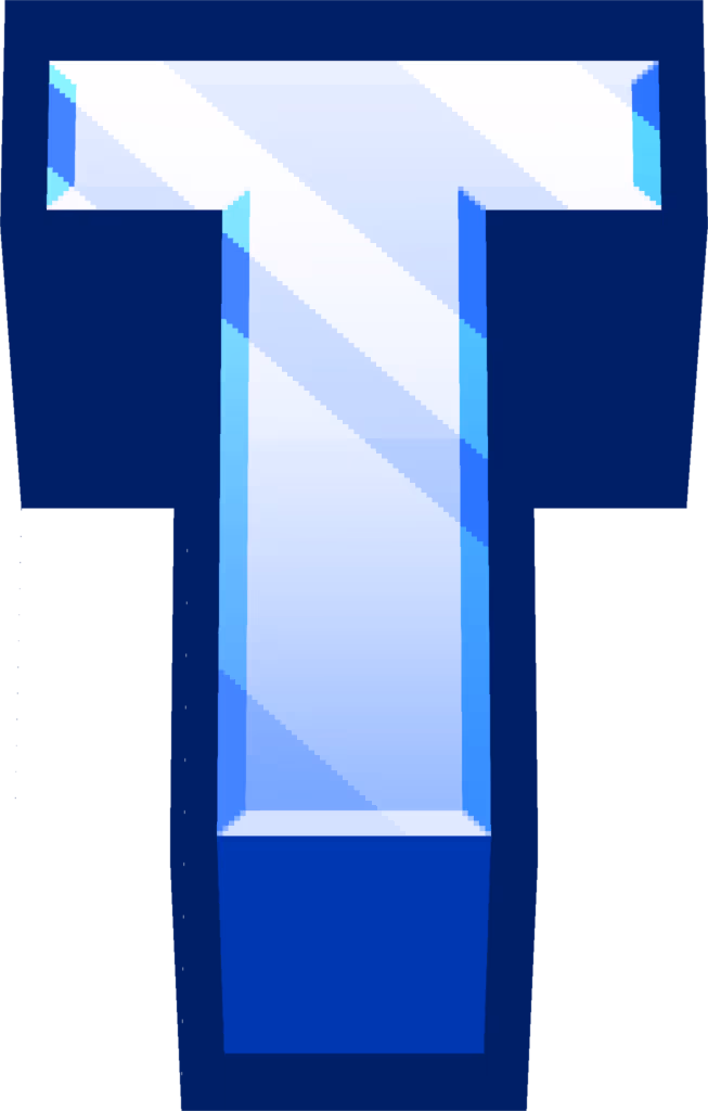 minecraft_blue_T emote
