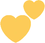 two_yellow_hearts emoji