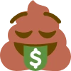 PoopDreamingOfMoney emote