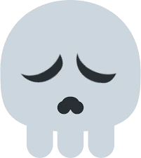 Pensiveskull emote