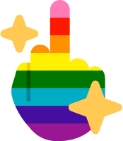 8stripe_lgbt_middle_finger emote