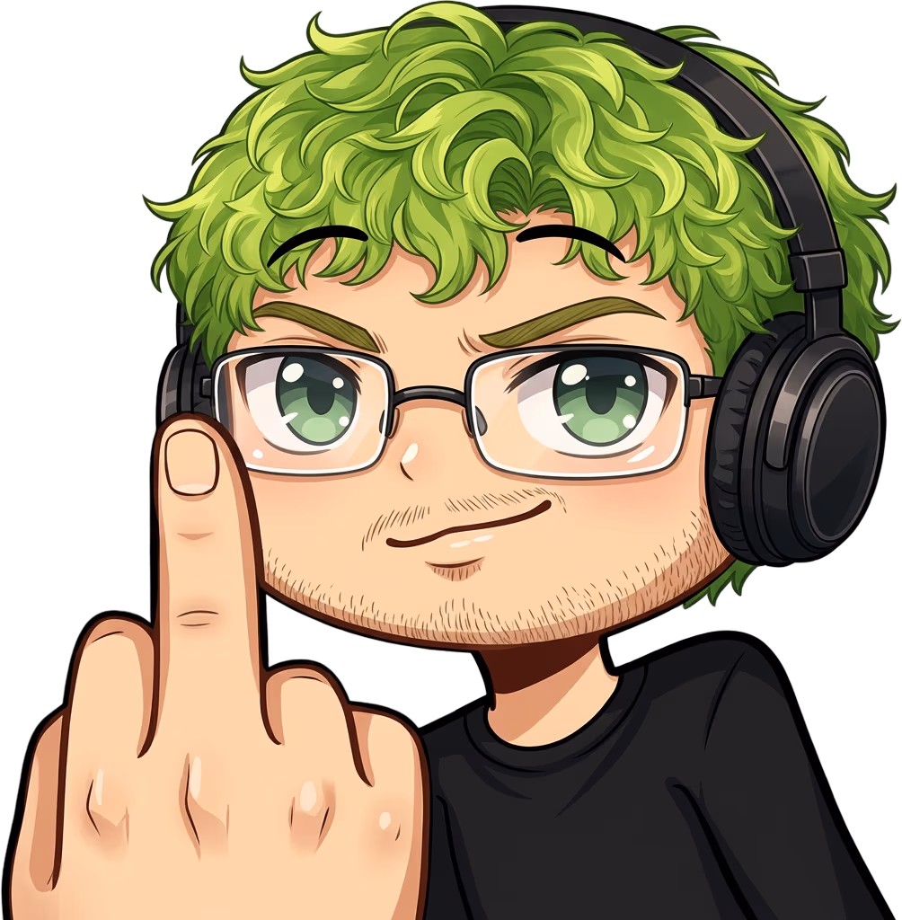 moss_middle_finger sticker