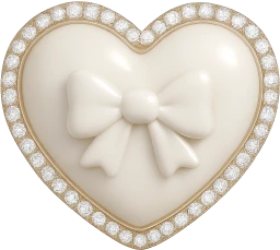 White_bow_heart emote