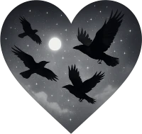 Whitegraynightskyheart emote