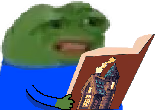 Bookpepecringe emote