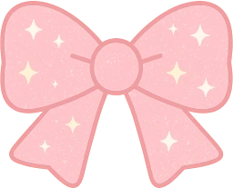 Pinkglitterbow emote