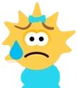 maggie_simpson_sad_sweat_skype emoji