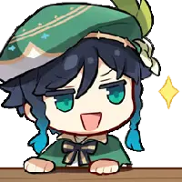 Chibi_Venti_Smug emote