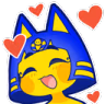 Ankha_Hearts emote