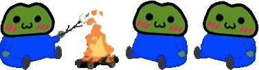 owosittingcomfortablyaroundanowocampfirewiththeirowofriendsallow emote