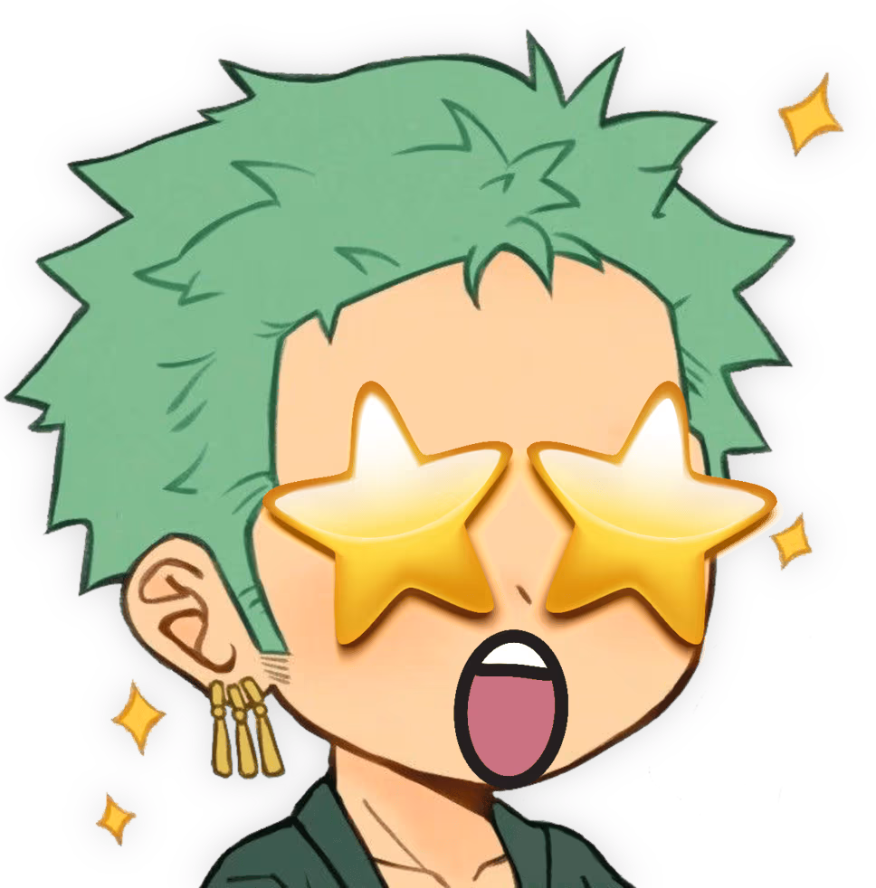 Zoro_ShockedStar emote
