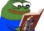 Bookpepegoodfeel emote