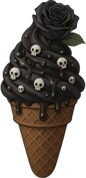 Goth_icecream emote