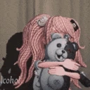 danganronpa_junko_wave emote
