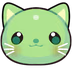 Cutegreencat emote