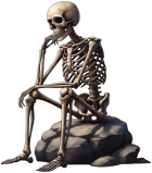 Thoughtfulskeleton emote