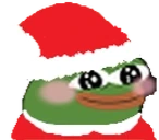 santaBlush emote