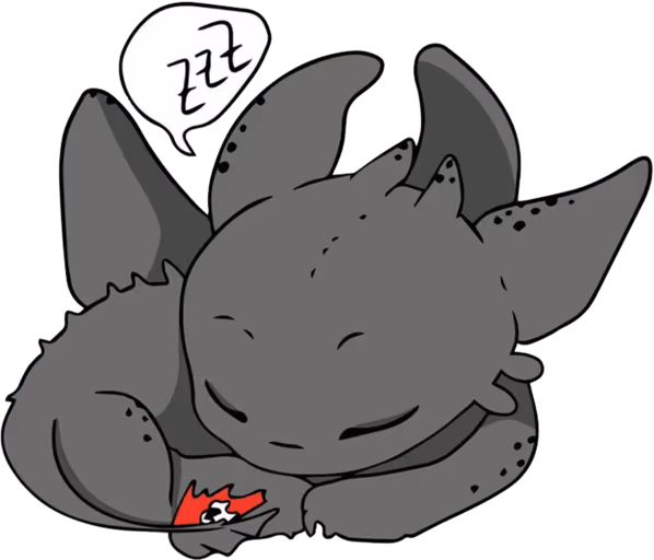 ToothlessSleep emote