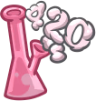 Pink420Bong emoji