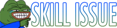 SKILLISSUE emote