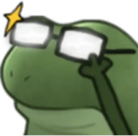 frog_weeb_glasses emote