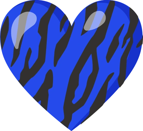 Blackdarkblueheartx emote