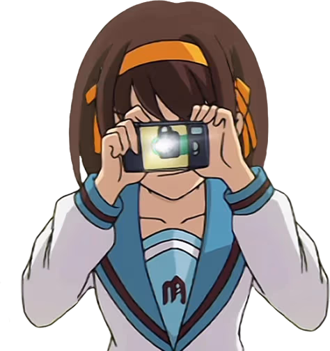 haruhi_take_photo emote