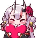 ayameheart emote