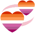 lesbian_spinning_hearts emote