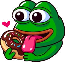 Pepe_donut_lick emote