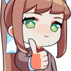 MonikaThumbsUp emote