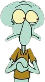 scaredsquidward emote