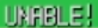 UNABLE static emote