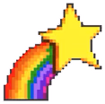 RainbowShootingStar emote