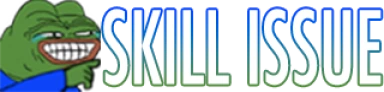 SKILLISSUE emote